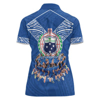 Toa Samoa Women Polo Shirt Samoan Warrior Spirit Rugby - Polynesian Pride