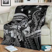 Maori Romantic Valentine Blanket The Hongi Kiss Black Galaxy