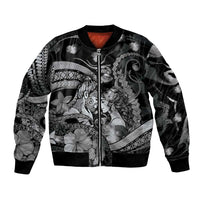Personalised Maori Romantic Valentine Bomber Jacket The Hongi Kiss Black Galaxy