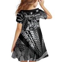 Personalised Maori Romantic Valentine Family Matching Off Shoulder Maxi Dress and Hawaiian Shirt The Hongi Kiss Black Galaxy DT05 - Polynesian Pride