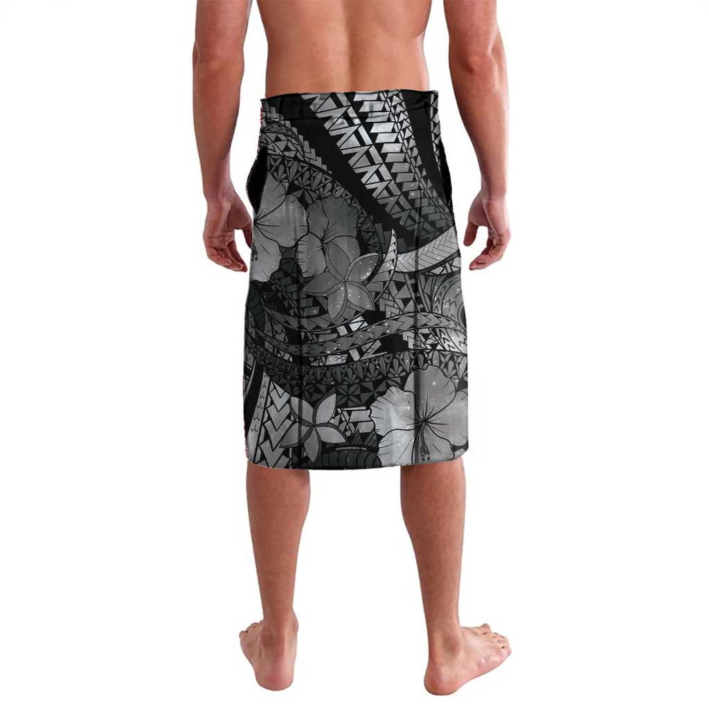 Personalised Maori Romantic Valentine Lavalava The Hongi Kiss Black Galaxy