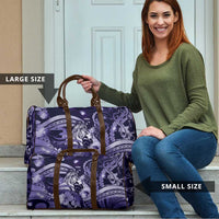Maori Romantic Valentine Travel Bag The Hongi Kiss Purple Galaxy DT05 - Polynesian Pride