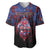 Personalised Guam Baseball Jersey Chamorro Seal Tribal Scratch Design - Polynesian Pride