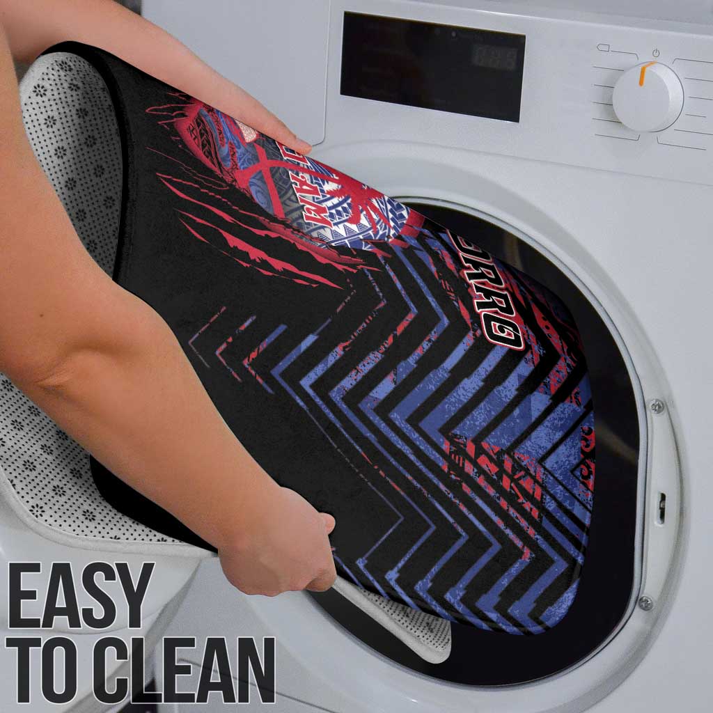 Guam Bathroom Set Chamorro Seal Tribal Scratch Design - Polynesian Pride