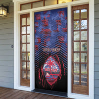 Guam Door Cover Chamorro Seal Tribal Scratch Design - Polynesian Pride