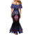 Personalised Guam Family Matching Mermaid Dress and Hawaiian Shirt Chamorro Seal Tribal Scratch Design - Polynesian Pride