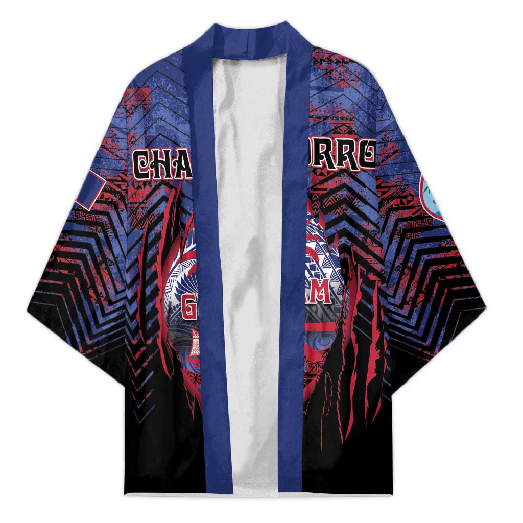 Personalised Guam Kimono Chamorro Seal Tribal Scratch Design - Polynesian Pride