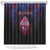 Guam Shower Curtain Chamorro Seal Tribal Scratch Design - Polynesian Pride