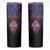 Personalised Guam Skinny Tumbler Chamorro Seal Tribal Scratch Design - Polynesian Pride