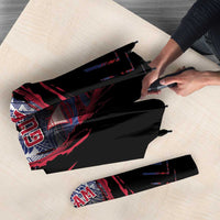 Guam Umbrella Chamorro Seal Tribal Scratch Design - Polynesian Pride