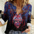 Personalised Guam Women Casual Shirt Chamorro Seal Tribal Scratch Design - Polynesian Pride