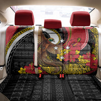Papua New Guinea Language Week Back Car Seat Cover Bird Of Paradise Tribal Floral Pattern DT05 - Polynesian Pride