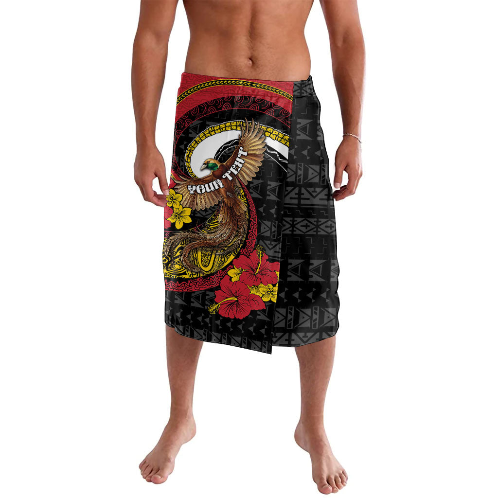 Personalised Papua New Guinea Language Week Lavalava Bird Of Paradise Tribal Floral Pattern