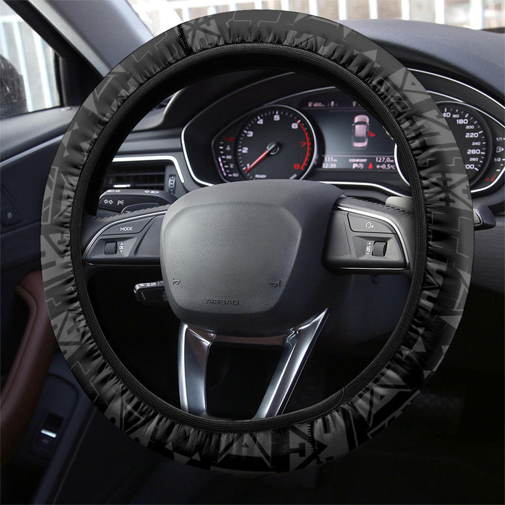Papua New Guinea Language Week Steering Wheel Cover Bird Of Paradise Tribal Floral Pattern DT05 - Polynesian Pride
