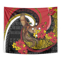 Papua New Guinea Language Week Tapestry Bird Of Paradise Tribal Floral Pattern DT05 - Polynesian Pride