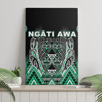 Aotearoa Ngati Awa Canvas Wall Art Maori Tribal Green Marble Paua Shell Pattern DT05 - Polynesian Pride