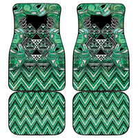 Aotearoa Ngati Awa Car Mats Maori Tribal Green Marble Paua Shell Pattern DT05 - Polynesian Pride