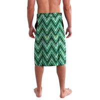 Aotearoa Ngati Awa Lavalava Maori Tribal Green Marble Paua Shell Pattern DT05 - Polynesian Pride