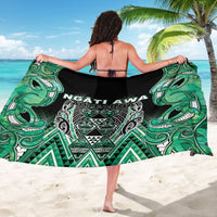 Aotearoa Ngati Awa Sarong Maori Tribal Green Marble Paua Shell Pattern DT05 - Polynesian Pride