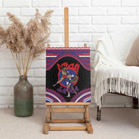 Samoa Mixed Martial Arts Canvas Wall Art Flying Knee Of Samoan - Polynesian Pride