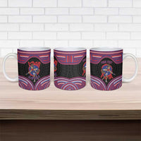 Personalised Samoa Mixed Martial Arts Ceramic Mug Flying Knee Of Samoan - Polynesian Pride