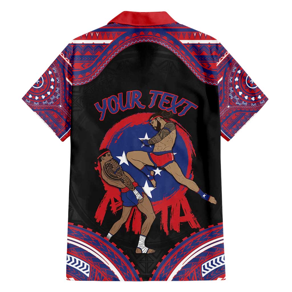 Personalised Samoa Mixed Martial Arts Family Matching Long Sleeve Bodycon Dress and Hawaiian Shirt Flying Knee Of Samoan DT05 - Polynesian Pride