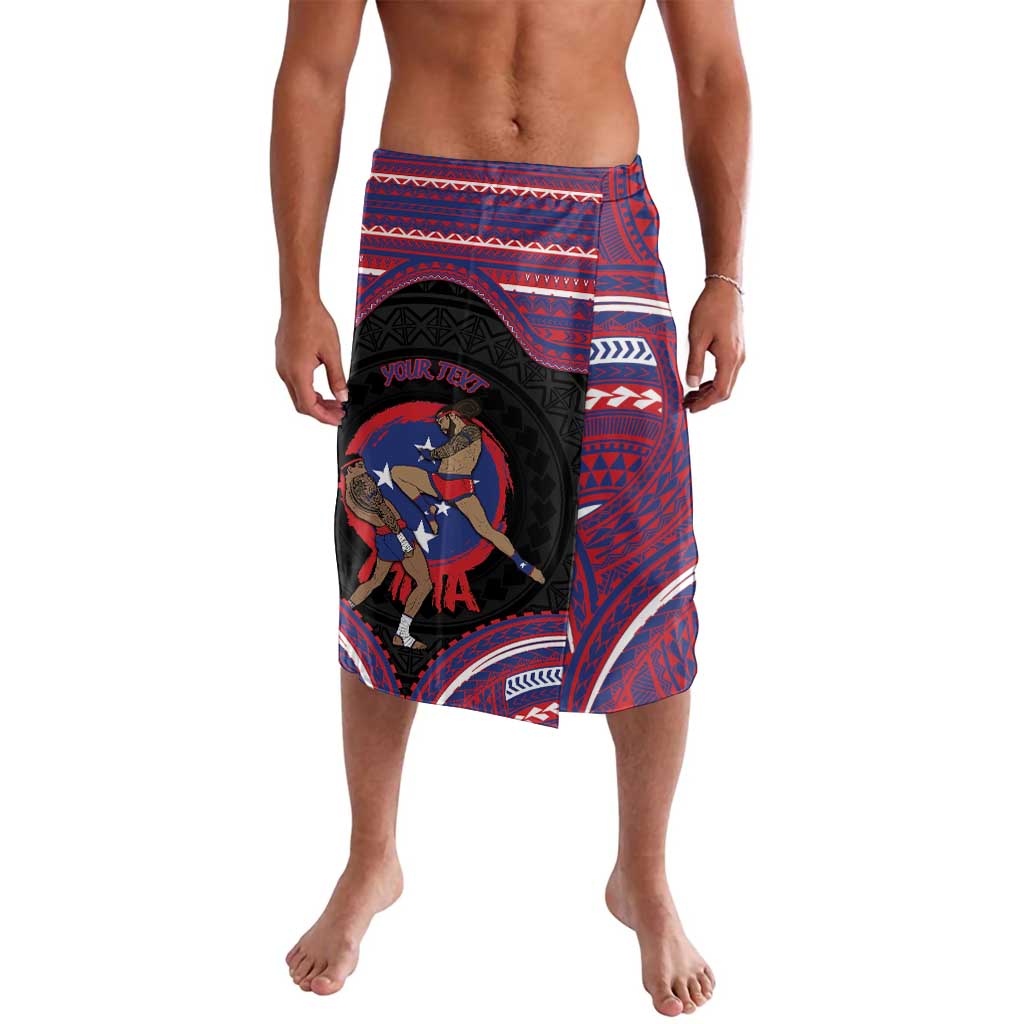 Personalised Samoa Mixed Martial Arts Lavalava Flying Knee Of Samoan - Polynesian Pride