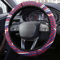 Samoa Mixed Martial Arts Steering Wheel Cover Flying Knee Of Samoan - Polynesian Pride