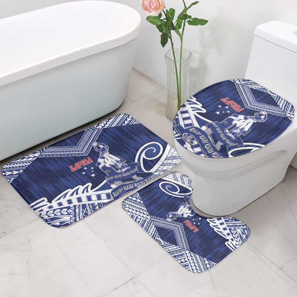 Samoa Rugby Bathroom Set Pacific Warrior Glory - Polynesian Pride