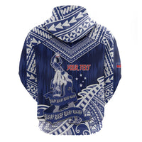 Personalised Samoa Rugby Hoodie Pacific Warrior Glory - Polynesian Pride