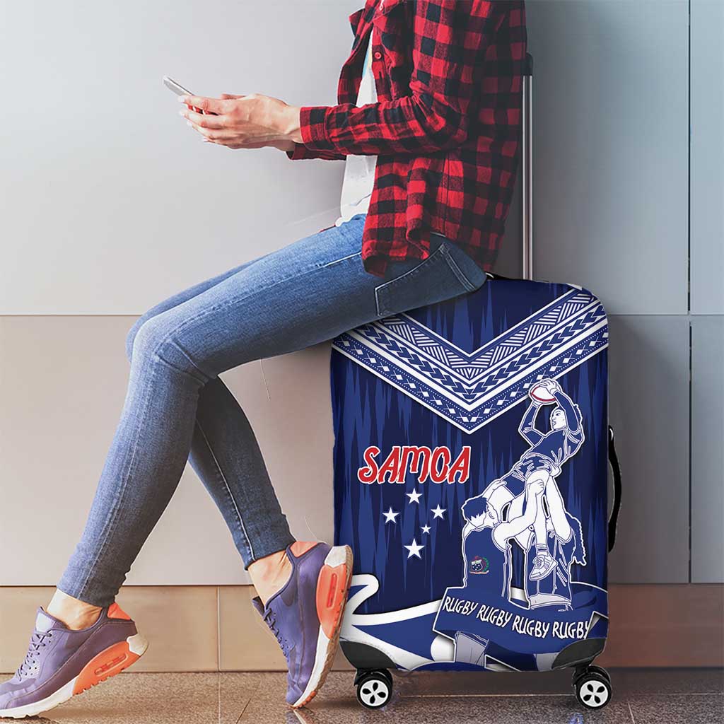 Samoa Rugby Luggage Cover Pacific Warrior Glory - Polynesian Pride