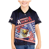 Personalized American Samoa Family Matching Mermaid Dress and Hawaiian Shirt Bald Eagle With Polynesian Pattern - Polynesian Pride