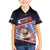 Personalized American Samoa Family Matching Short Sleeve Bodycon Dress and Hawaiian Shirt Bald Eagle With Polynesian Pattern - Polynesian Pride