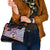 American Samoa Shoulder Handbag Bald Eagle With Polynesian Pattern - Polynesian Pride