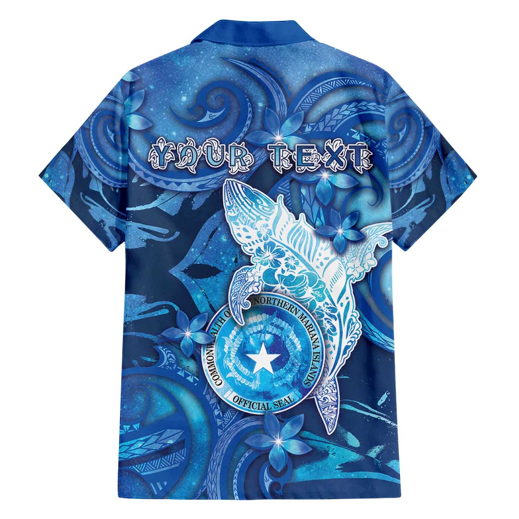 Personalised Northern Mariana Islands Family Matching Puletasi and Hawaiian Shirt Galaxy Polynesian Shark Tattoo DT05 - Polynesian Pride
