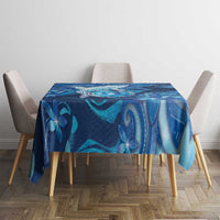Northern Mariana Islands Tablecloth Galaxy Polynesian Shark Tattoo - Polynesian Pride