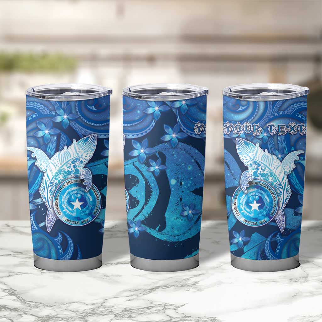 Personalised Northern Mariana Islands Tumbler Cup Galaxy Polynesian Shark Tattoo DT05 - Polynesian Pride
