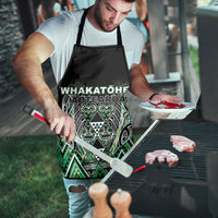 Aotearoa Whakatohea Apron Maori Tribal Green Abalone Paua Shell Pattern DT05 - Polynesian Pride