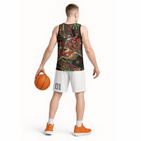 Hawaii Christmas Basketball Jersey Aloha Santa Riding Honu DT05 - Polynesian Pride