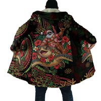 Hawaii Christmas Cloak Aloha Santa Riding Honu DT05 - Polynesian Pride