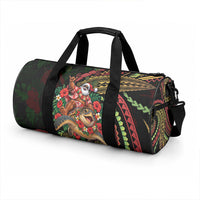 Hawaii Christmas Duffle Bag Aloha Santa Riding Honu DT05 - Polynesian Pride