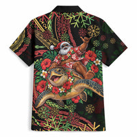 Hawaii Christmas Hawaiian Shirt Aloha Santa Riding Honu DT05 - Polynesian Pride