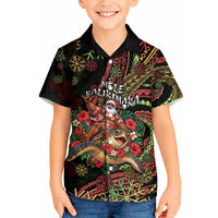 Hawaii Christmas Hawaiian Shirt Aloha Santa Riding Honu DT05 - Polynesian Pride