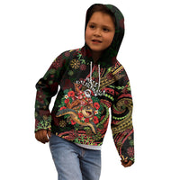 Hawaii Christmas Kid Hoodie Aloha Santa Riding Honu DT05 - Polynesian Pride