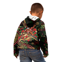 Hawaii Christmas Kid Hoodie Aloha Santa Riding Honu DT05 - Polynesian Pride