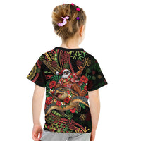 Hawaii Christmas Kid T Shirt Aloha Santa Riding Honu DT05 - Polynesian Pride