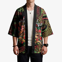 Hawaii Christmas Kimono Aloha Santa Riding Honu DT05 - Polynesian Pride