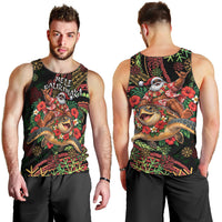 Hawaii Christmas Men Tank Top Aloha Santa Riding Honu DT05 - Polynesian Pride