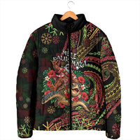 Hawaii Christmas Padded Jacket Aloha Santa Riding Honu DT05 - Polynesian Pride