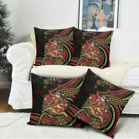 Hawaii Christmas Pillow Cover Aloha Santa Riding Honu DT05 - Polynesian Pride